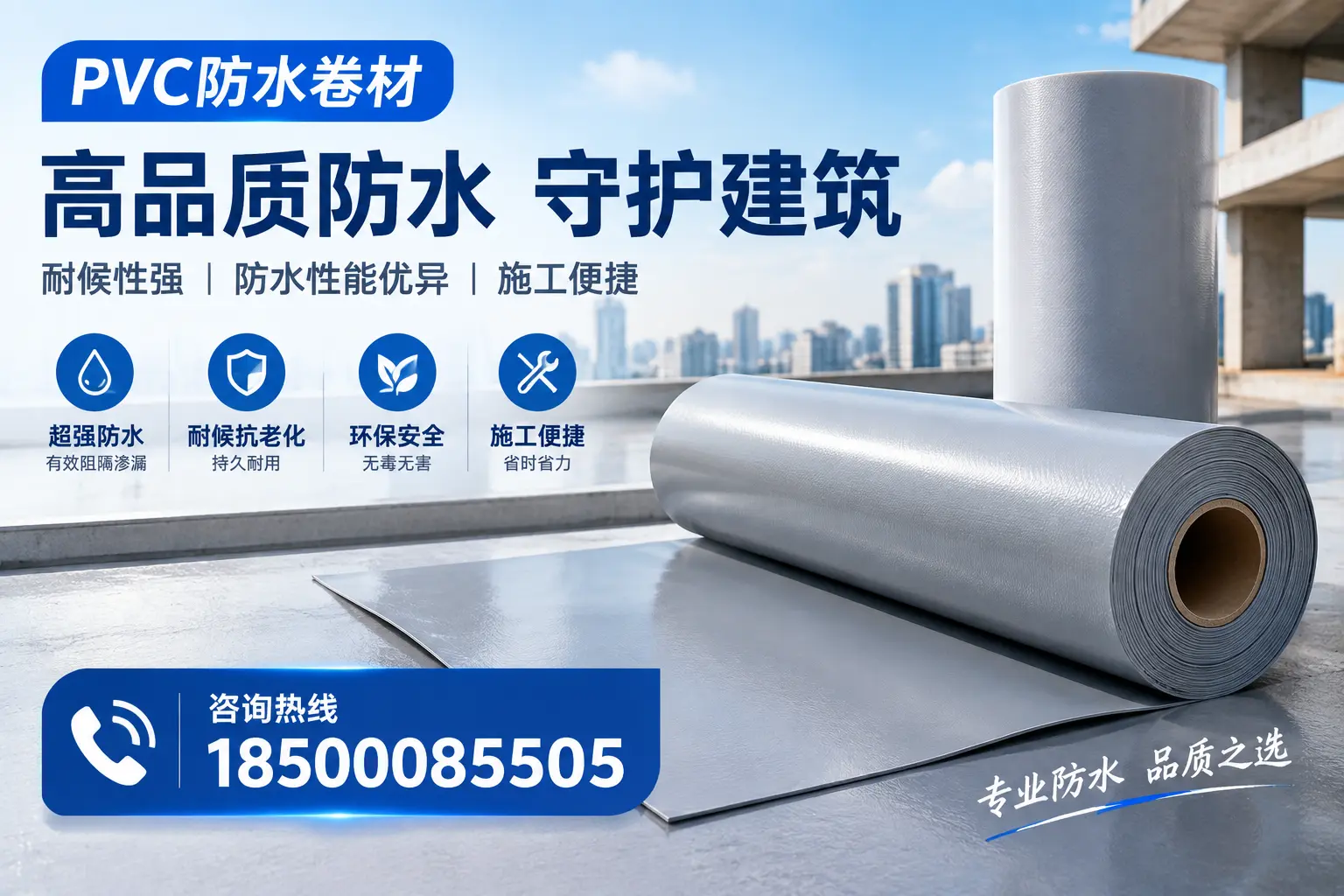 PVC防水卷材的防水效果评测，适合白杨的科学依据