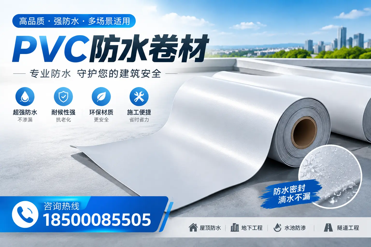 PVC防水卷材的市场竞争分析，白杨品牌选择参考
